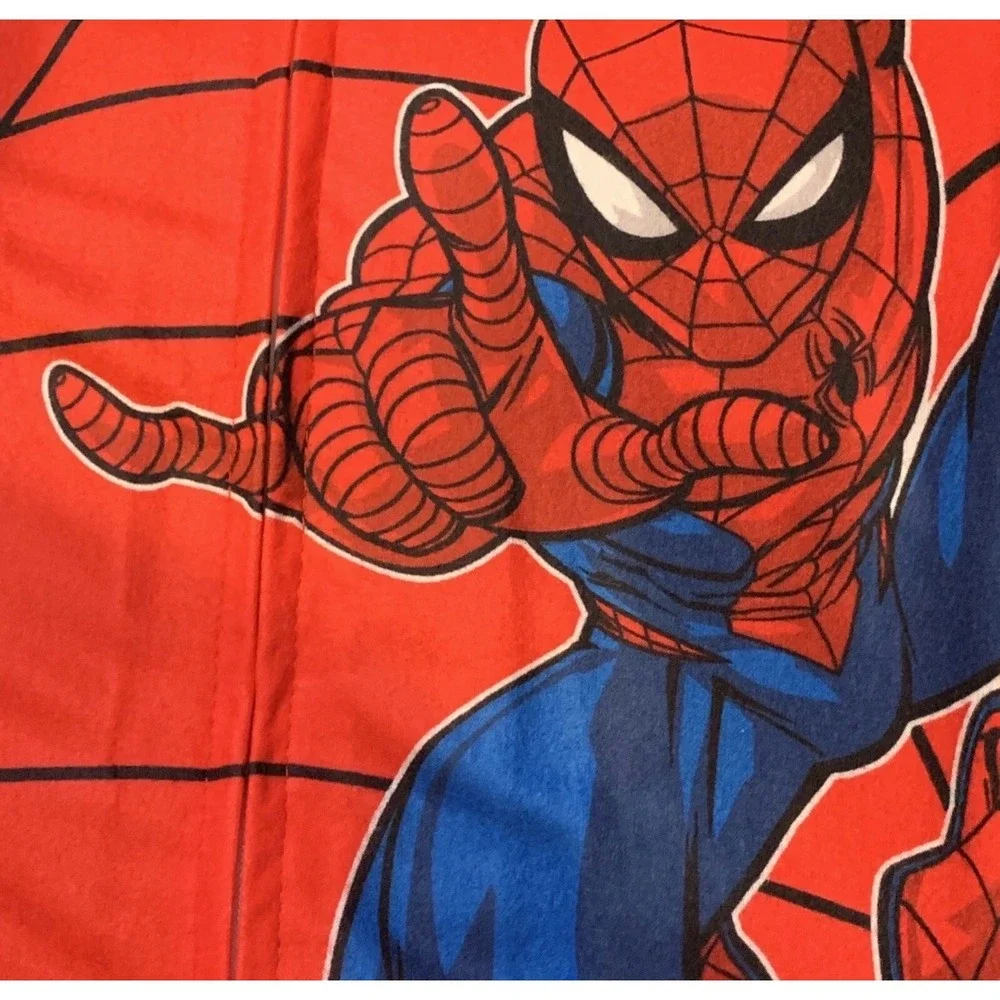 Marvel Spider-Man Pajamas Kids Size‎ 8 Red Blue NEW One Piece Union Suit